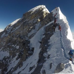 Everest Ridge to summit