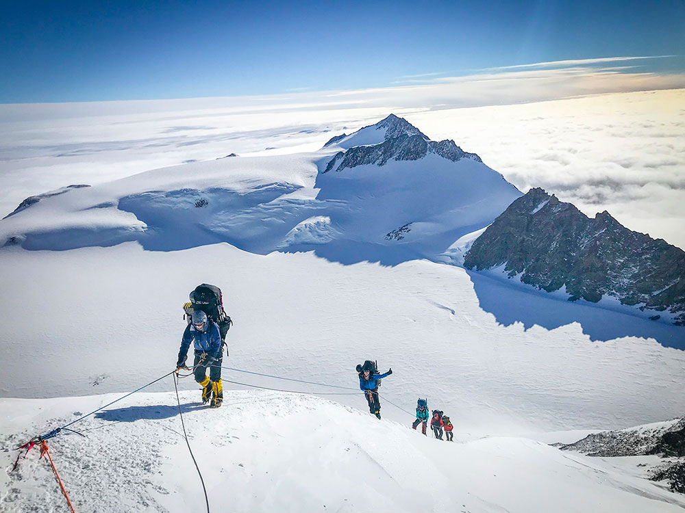 high mountain traverse