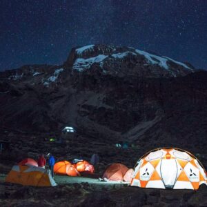 camping on Kilimanjaro